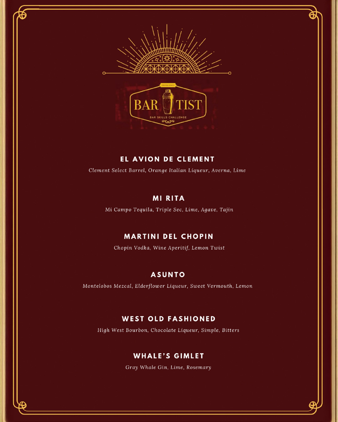Boveda menu