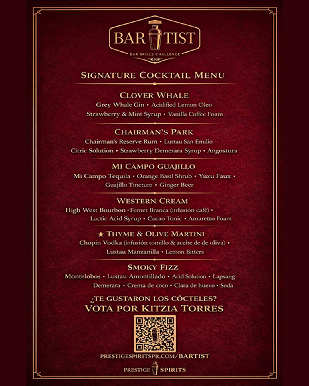 Antiguo 26 menu